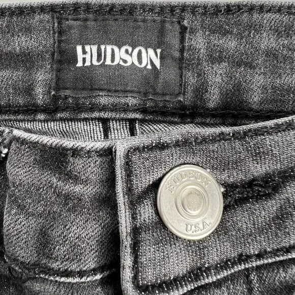 Girls Hudson SYQ Black Distressed Skinny Jeans Size 10 - Picture 2 of 6